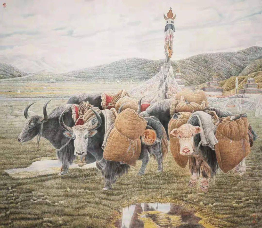 牛年画牛牛气冲天常树森工笔牛作品20幅欣赏