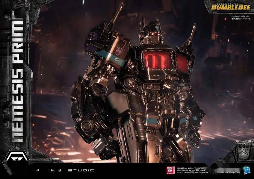 雕像黑色就是帅p1s限定雕像变形金刚外传大黄蜂暗黑擎天柱