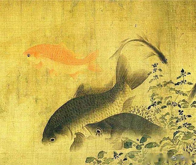 漂泊在海外的国宝;中国北宋画家 刘窠《落花游鱼图》欣赏