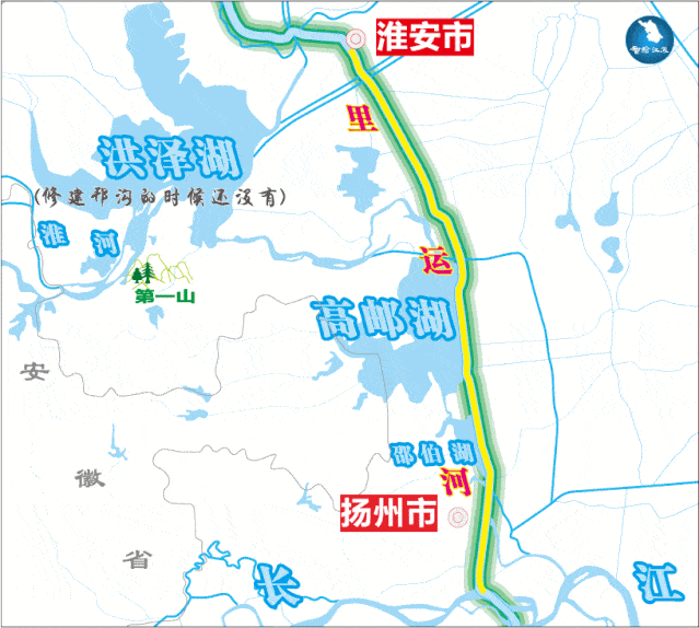 邗沟--京杭运河最早修建的河段2006年扬州联合沿线34座城市,进行了