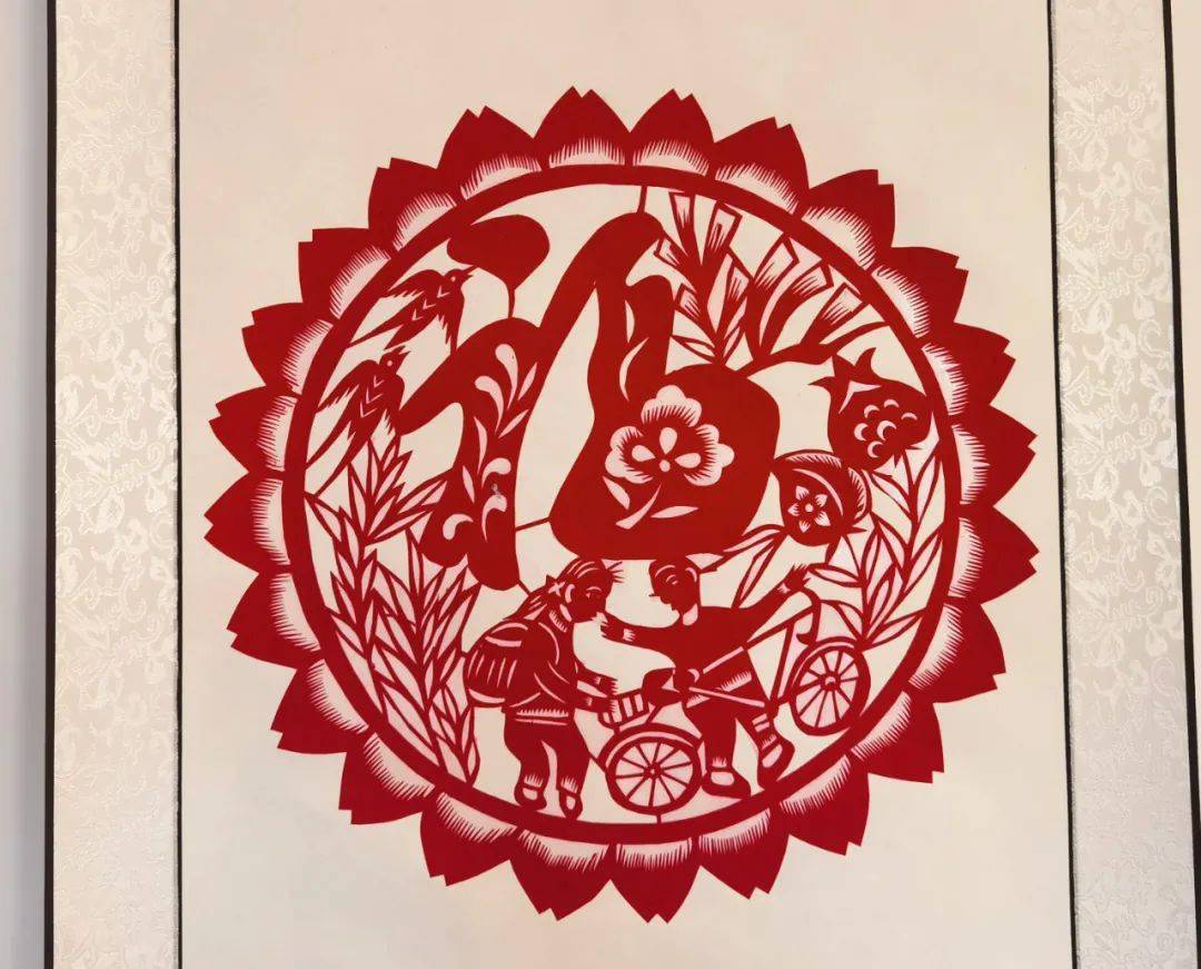 云展览郝氏水纹雨点剪纸第五代传人郝兰英作品线上展示