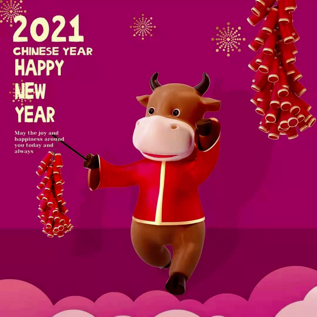2021年牛年大吉与数据同行恭祝您新春快乐幸福安康