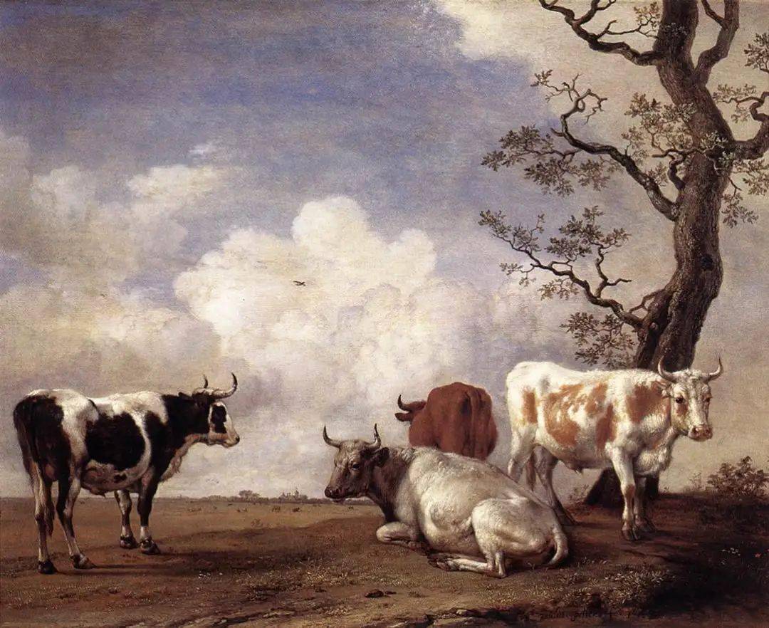 5 cm × 339 cm, 1647保卢斯·波特, 《牛》,布面油画,35.