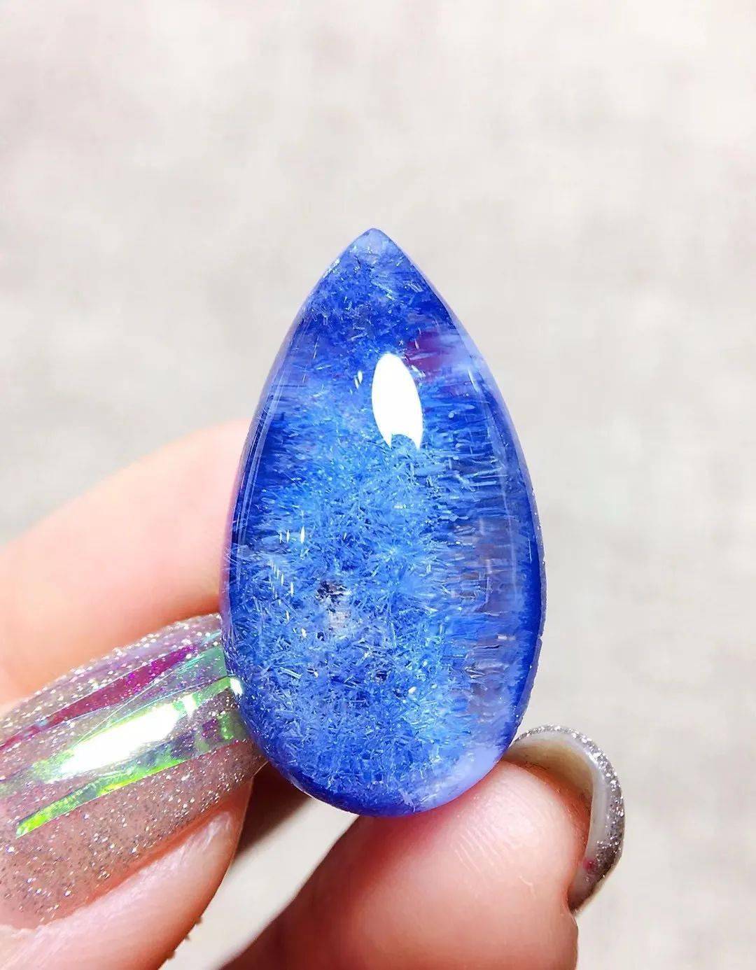 独一无二天然巴西绿幽灵晶体通透干净67这样的美货