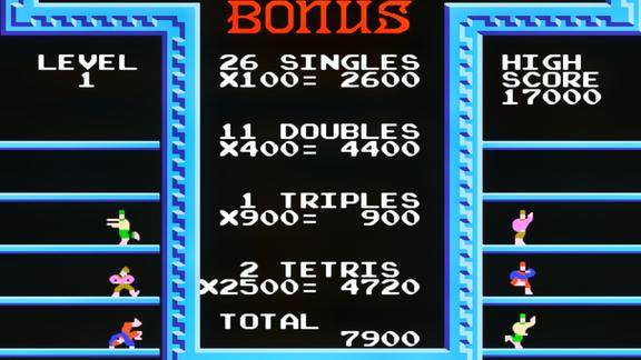 经典fc游戏《俄罗斯方块》童年的味道,人机对战玩成了格斗游戏