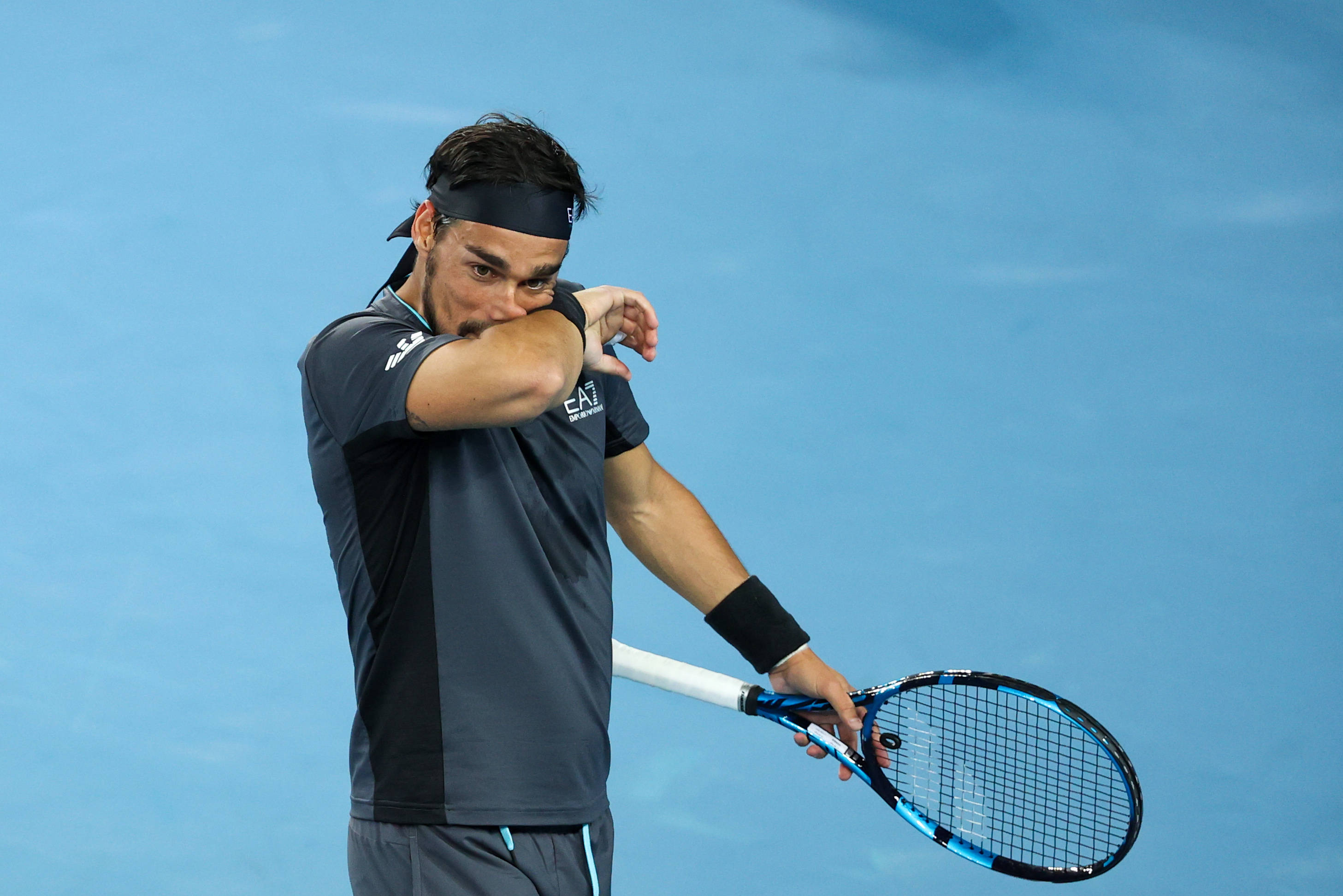 网球——澳网:福格尼尼晋级