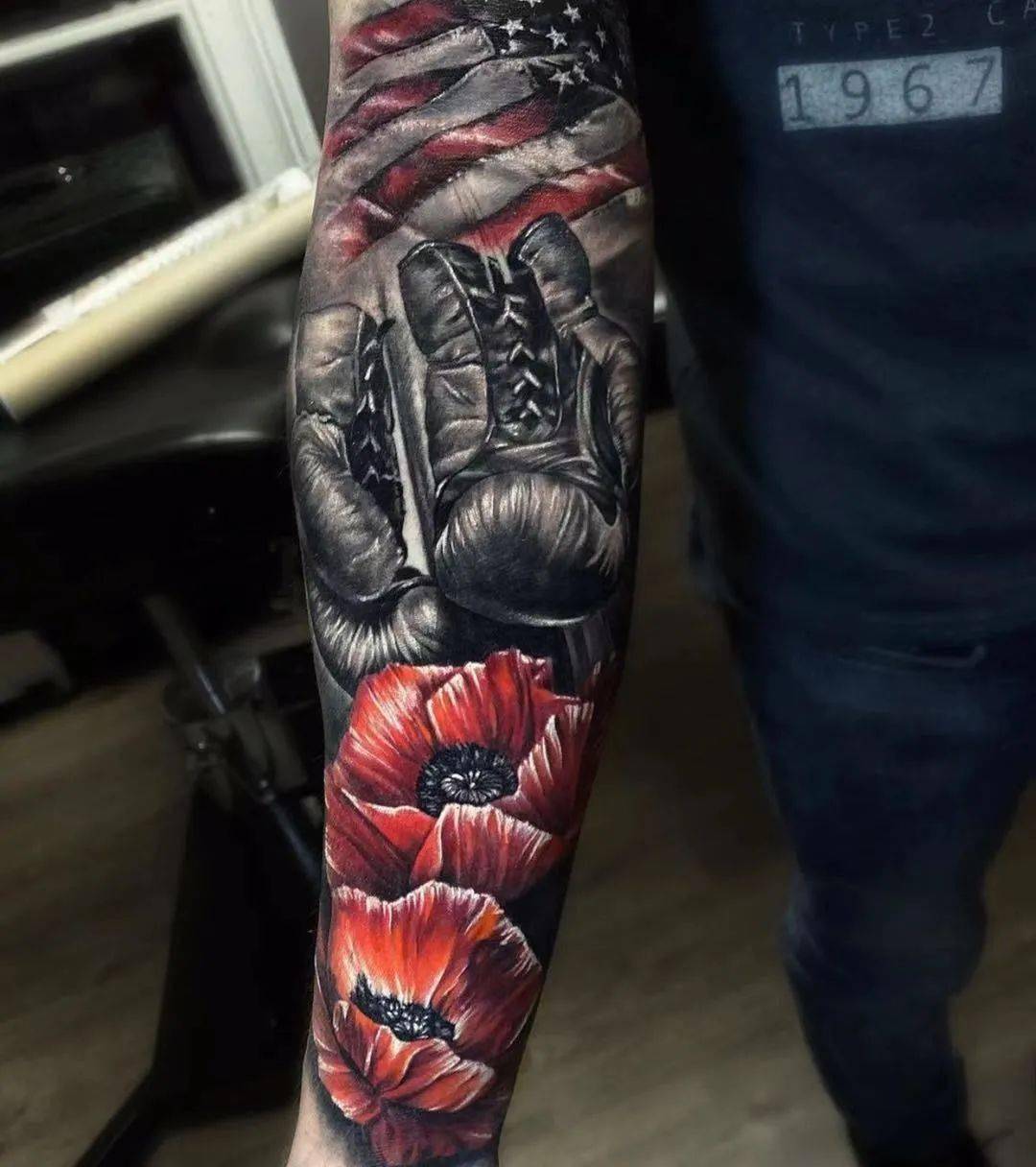 重拳出击拳击风格纹身