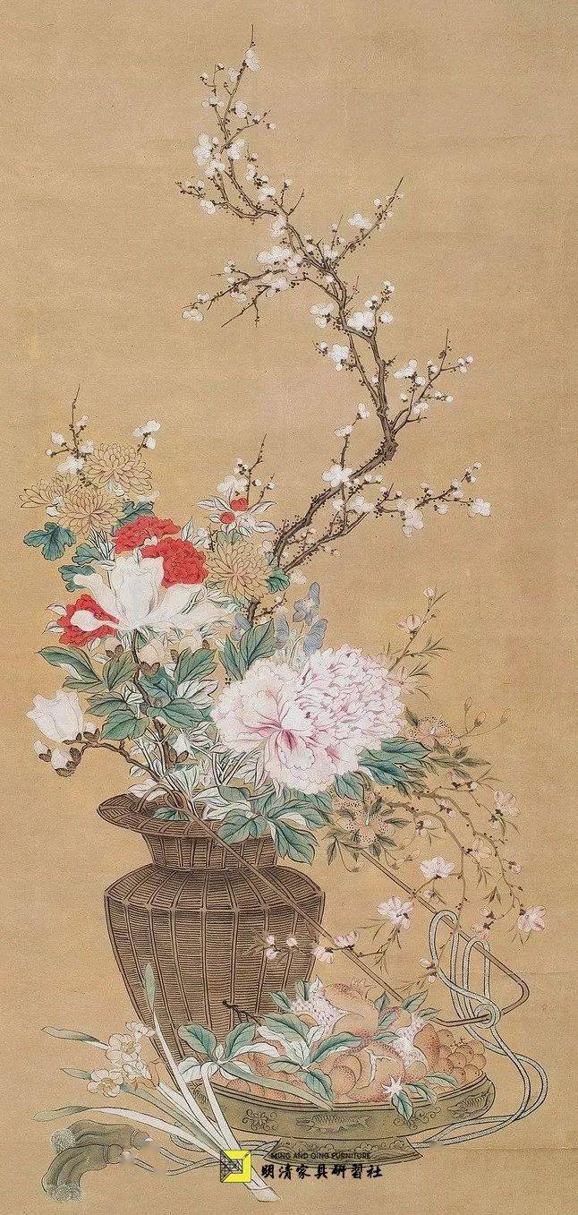 后炕或前炕两头,摆瑞香各一盆,下边是梅花桩各一盆.