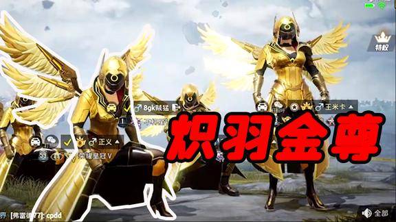 和平精英:全网限量!炽羽金尊套装展示