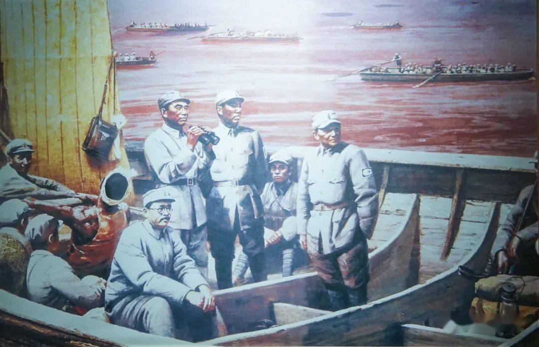 油画:东渡黄河油画:攻克娘子关屹立在恒山之巅的八路军哨兵百团大战时