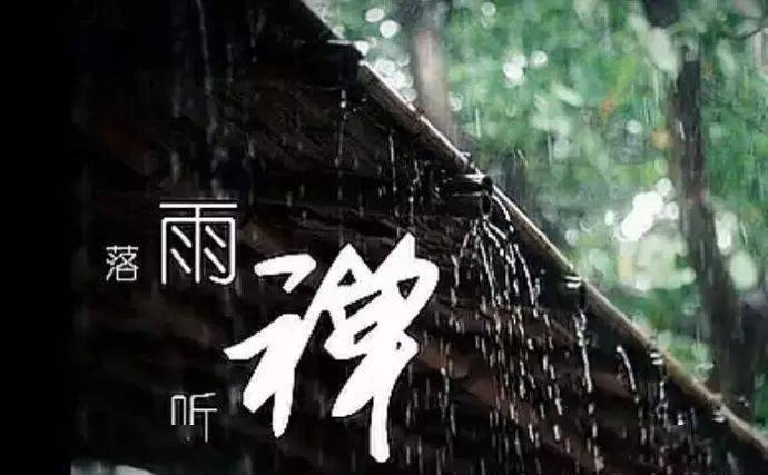 落雨听禅太美了