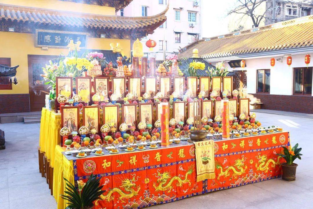 【龙音法讯】上海龙音寺举行正月初九供天祈福法会