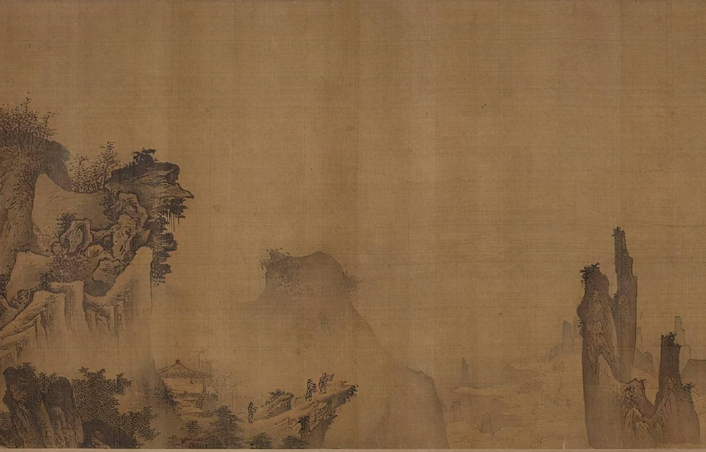赏画南宋李唐四季山水图卷欣赏日本京都高桐院藏