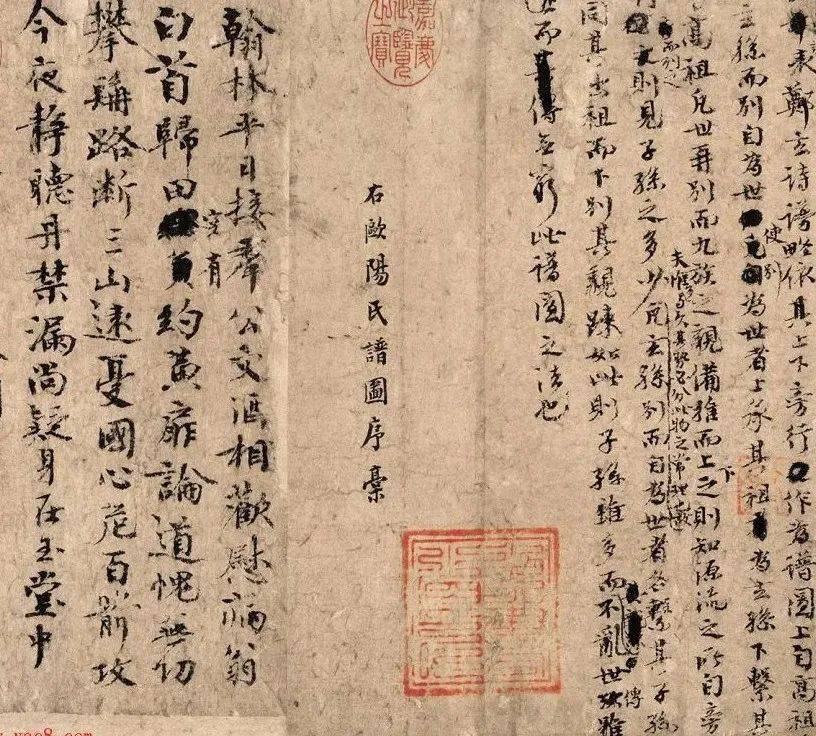 唐宋八大家之一欧阳修精彩手稿,高清!