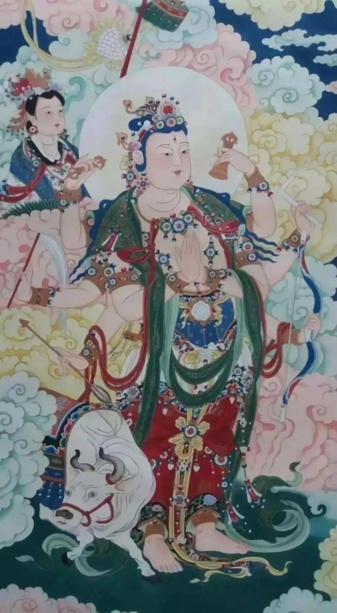 十二 ,摩醯首罗天摩醯首罗天又名大自在天,密宗崇奉大自在天,将他视为