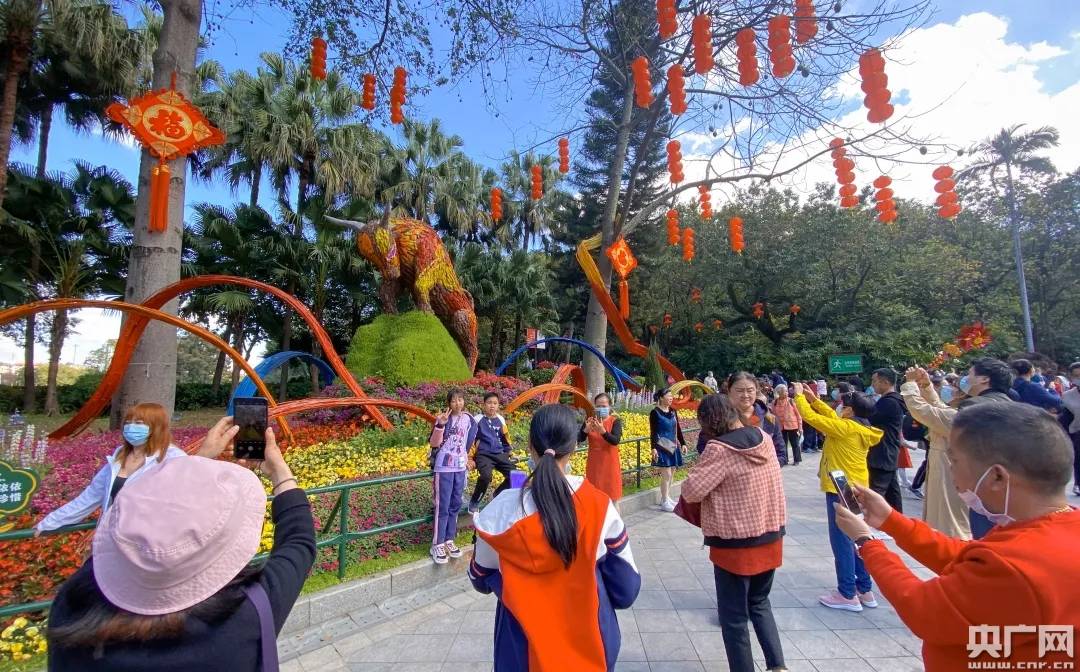 广东各大公园景区成新春旅游热门选择