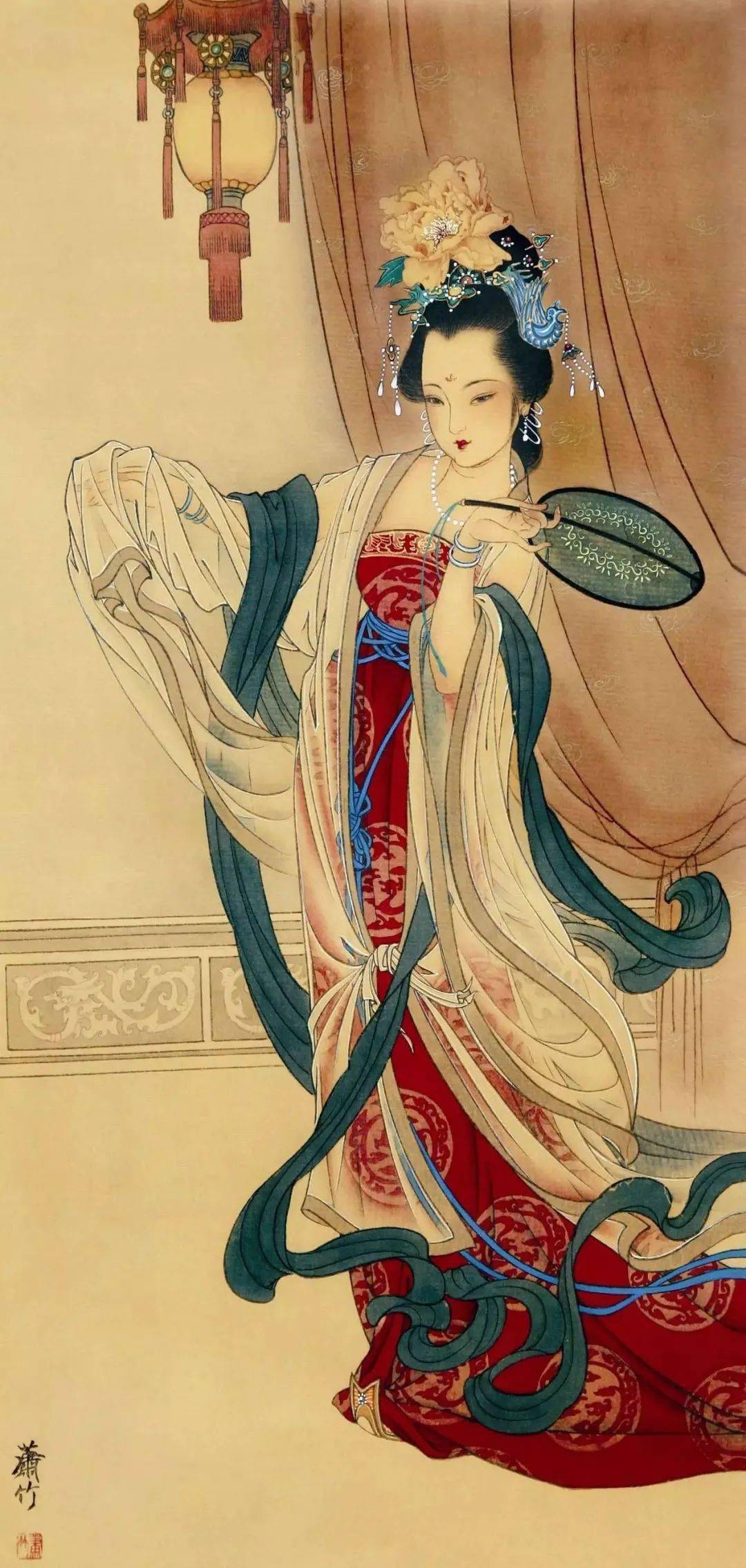画家笔下美到极致的仕女画——红楼梦美人.神态动人,我见犹怜!