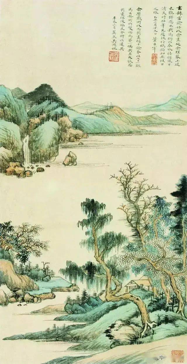 平淡天真,集古大成 吴湖帆山水画作品