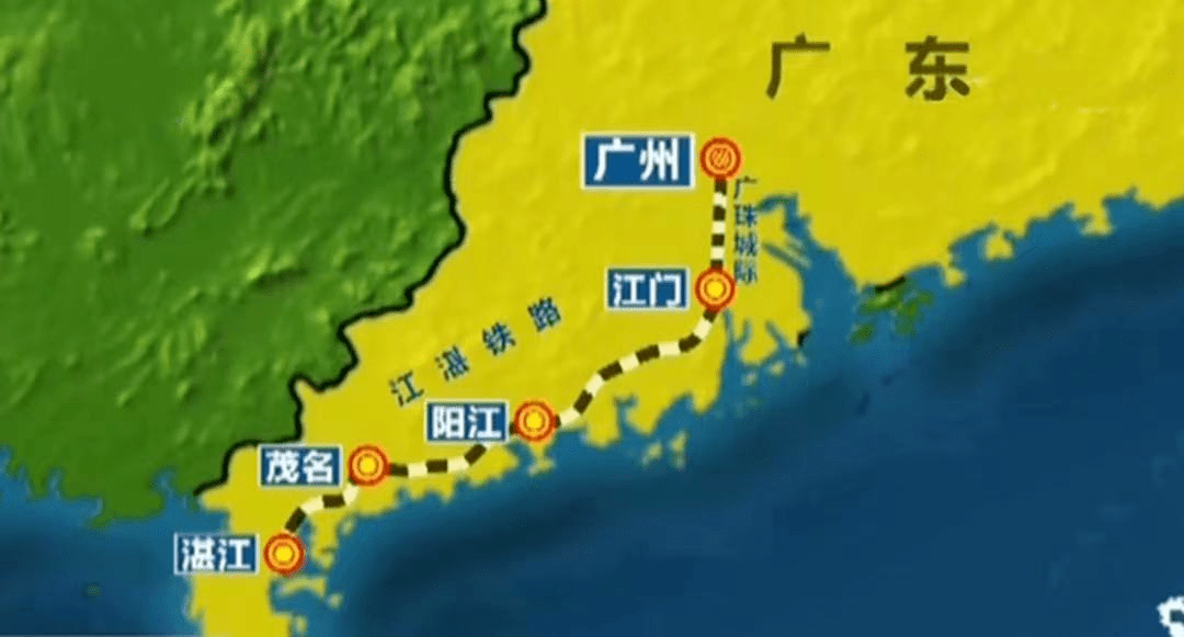 湛江高铁线路图片