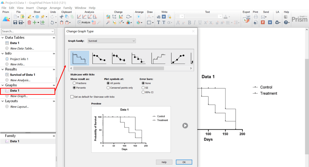 graphpadprism9繪圖第三期graphpadprism9繪製生存曲線