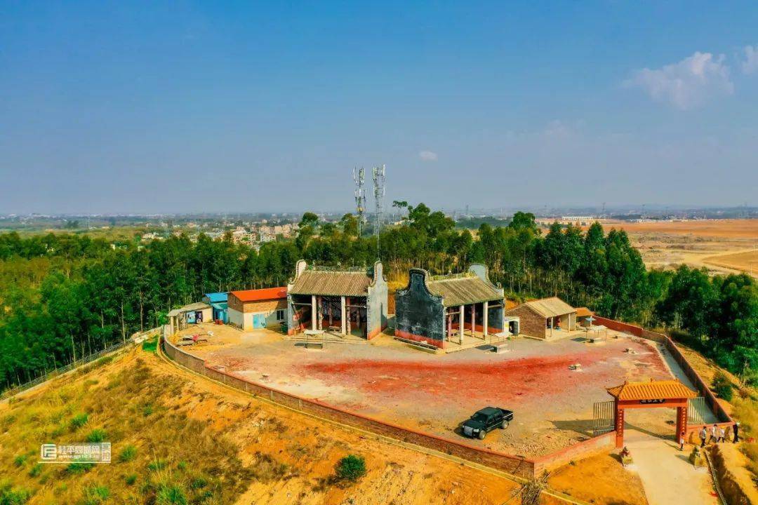 庙会取消航拍桂平南木弩滩甘皇庙