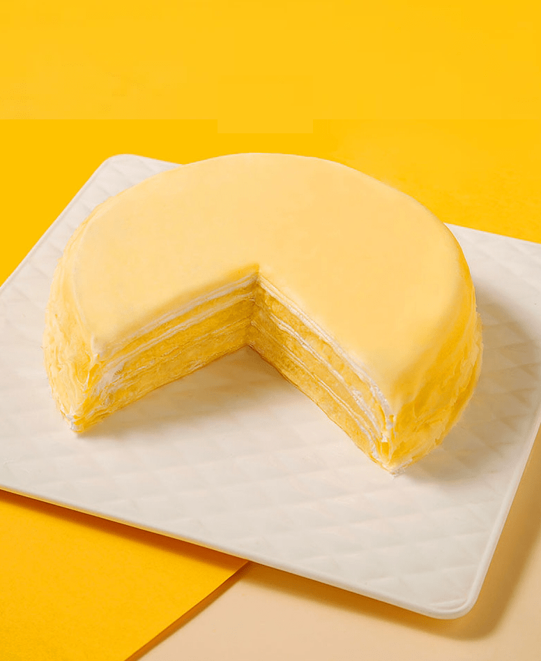 9元/128元购【7寸贝拉可可榴芒千层蛋糕/卡塔拉那】_口感