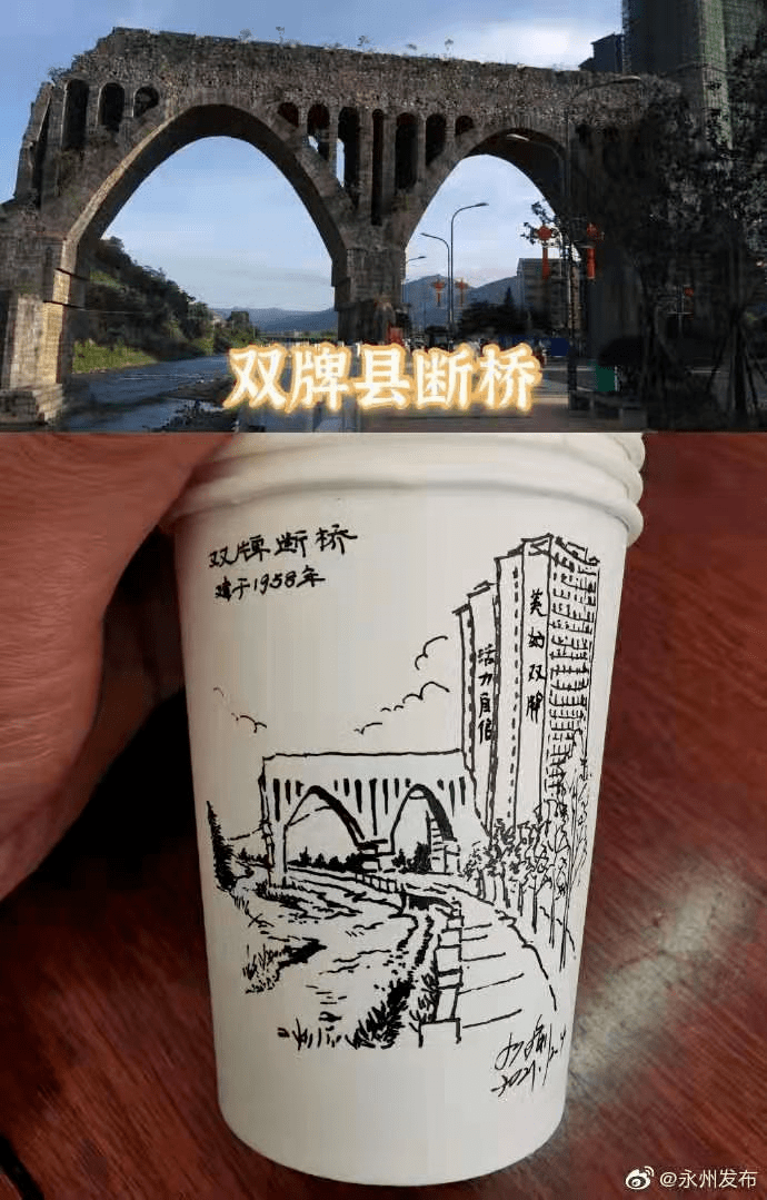 【分享】手绘永州版“清明上河图”“纸杯永州”他们把永州绘进山水画里，牛！