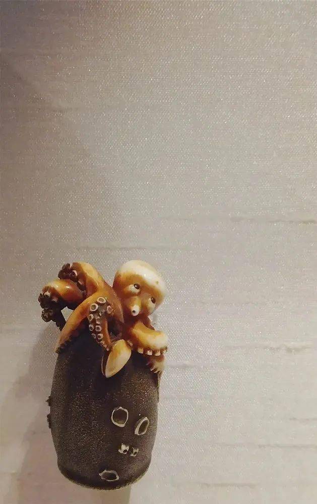 章鱼与陶罐沿海渔民利用章鱼喜欢钻洞的习性,将陶罐放入近海来捕猎