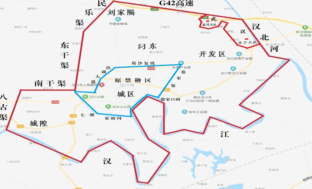 汉川马口公路新规划图图片