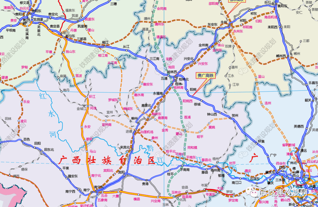 2021年貴州省重大項目名單公佈,新開工4個鐵路項目