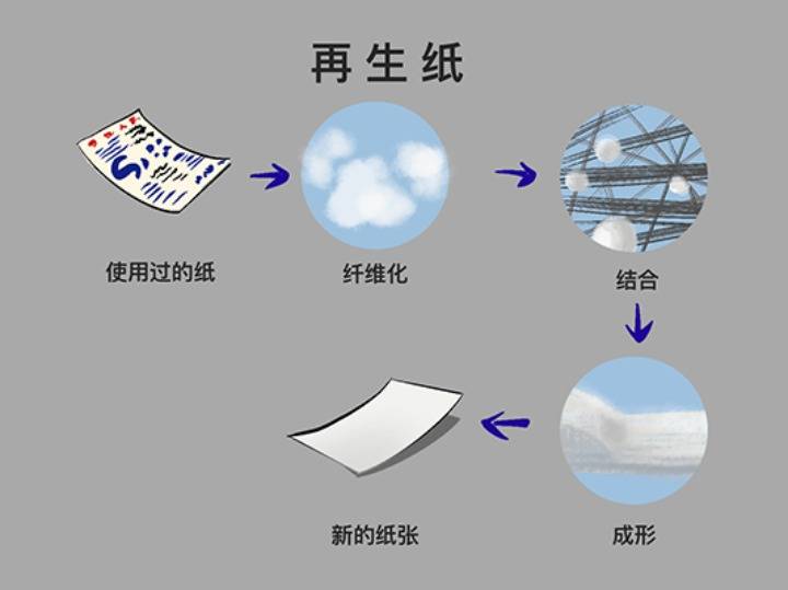 再生纸的制作流程图片图片