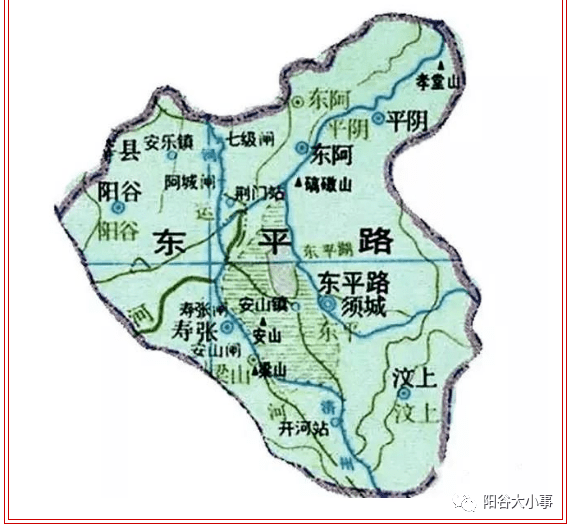 阳谷县寿张镇地图图片