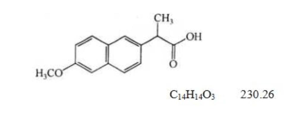 萘普生化学结构图片