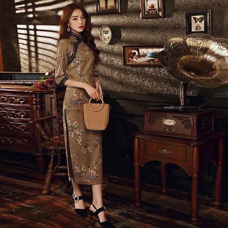 老上海复古旗袍,可以帮你解决穿搭烦恼