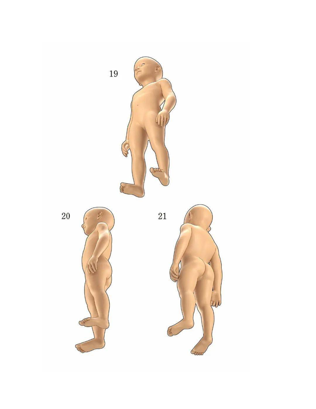 动漫小孩人体动态形体表现绘画姿态参考素材手绘速写临摹素材