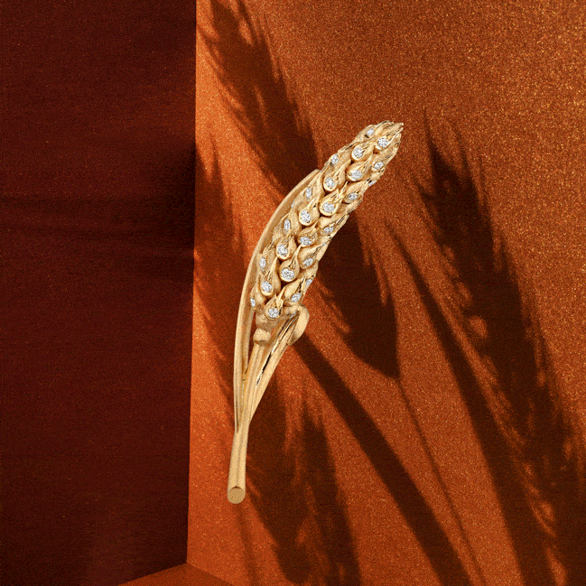 麦穗主题珠宝等待积淀后的丰收芬芳