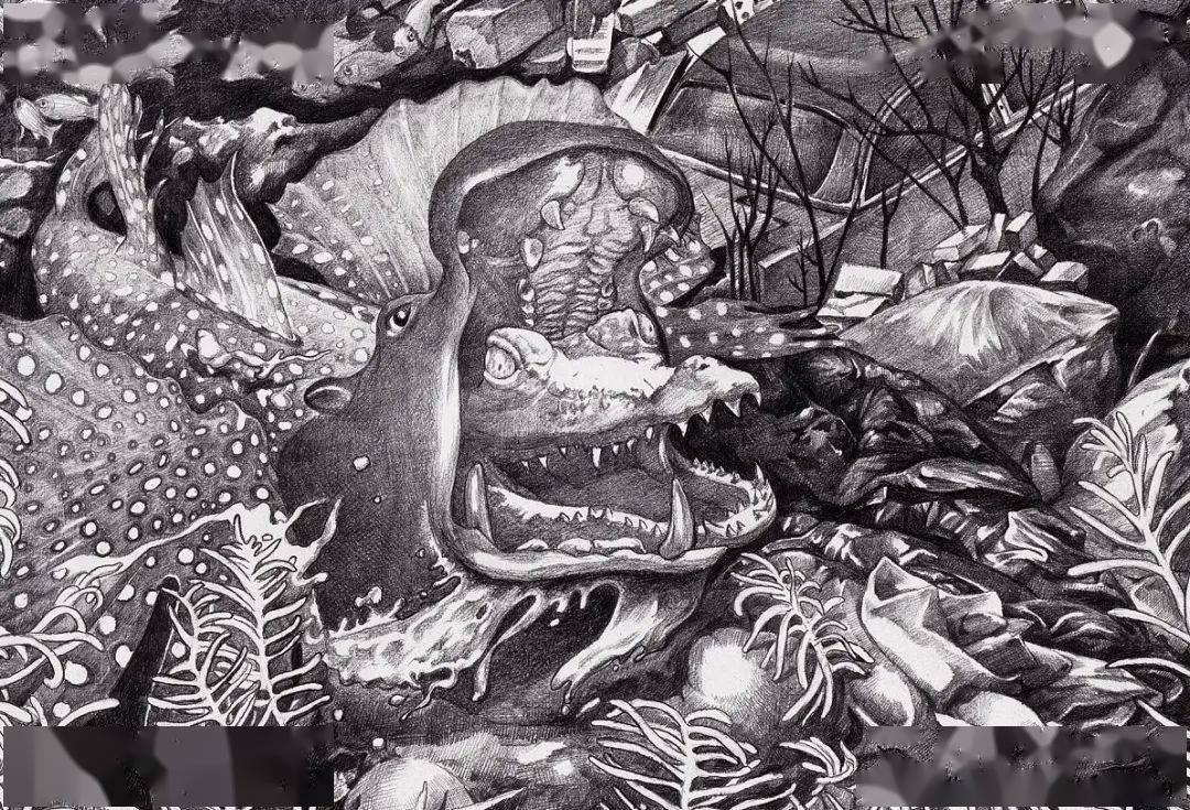 央美才女笔下作品画到了极致视觉效果真的太变态