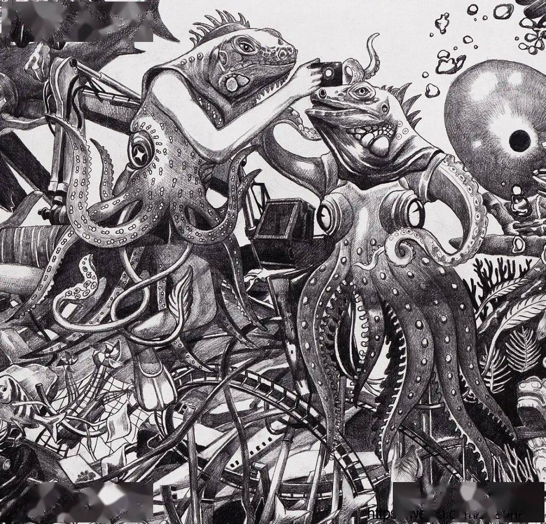 央美才女笔下作品画到了极致视觉效果真的太变态