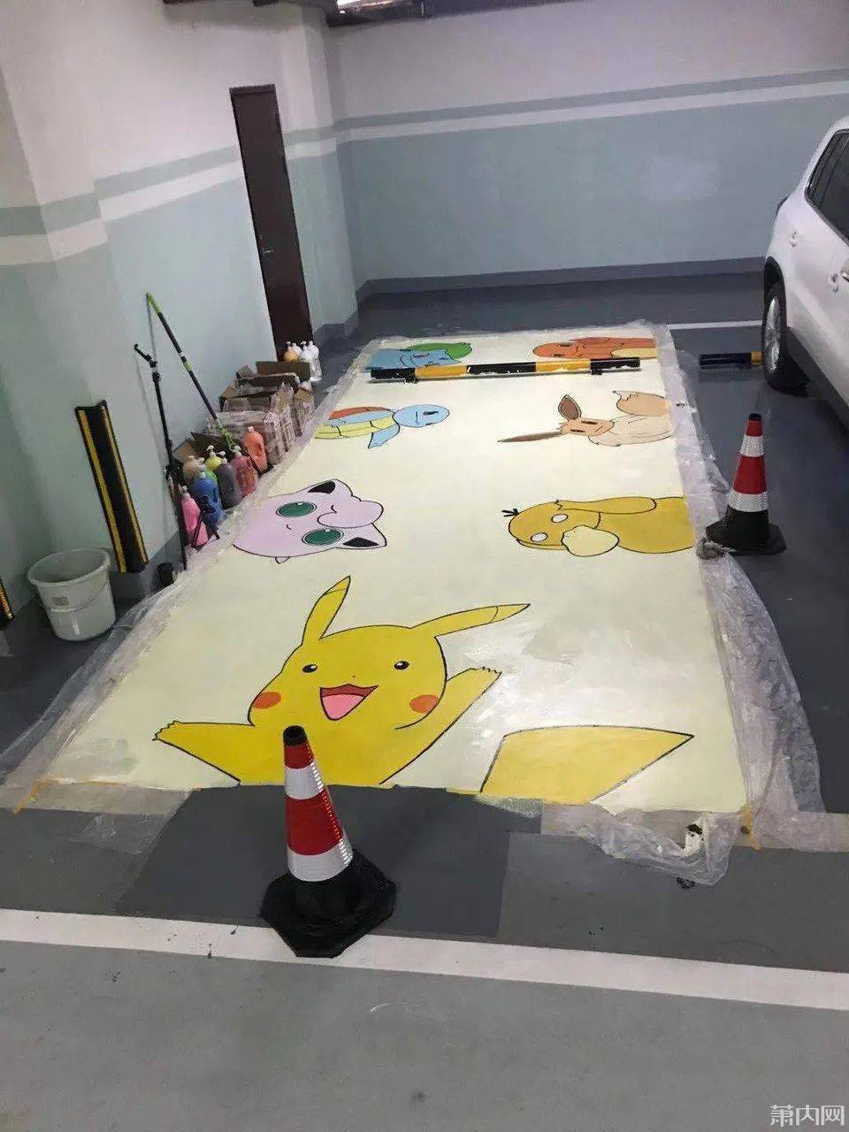 萧山一爸爸花1499元找人画车位,儿子很喜欢!网友却说不值这个价