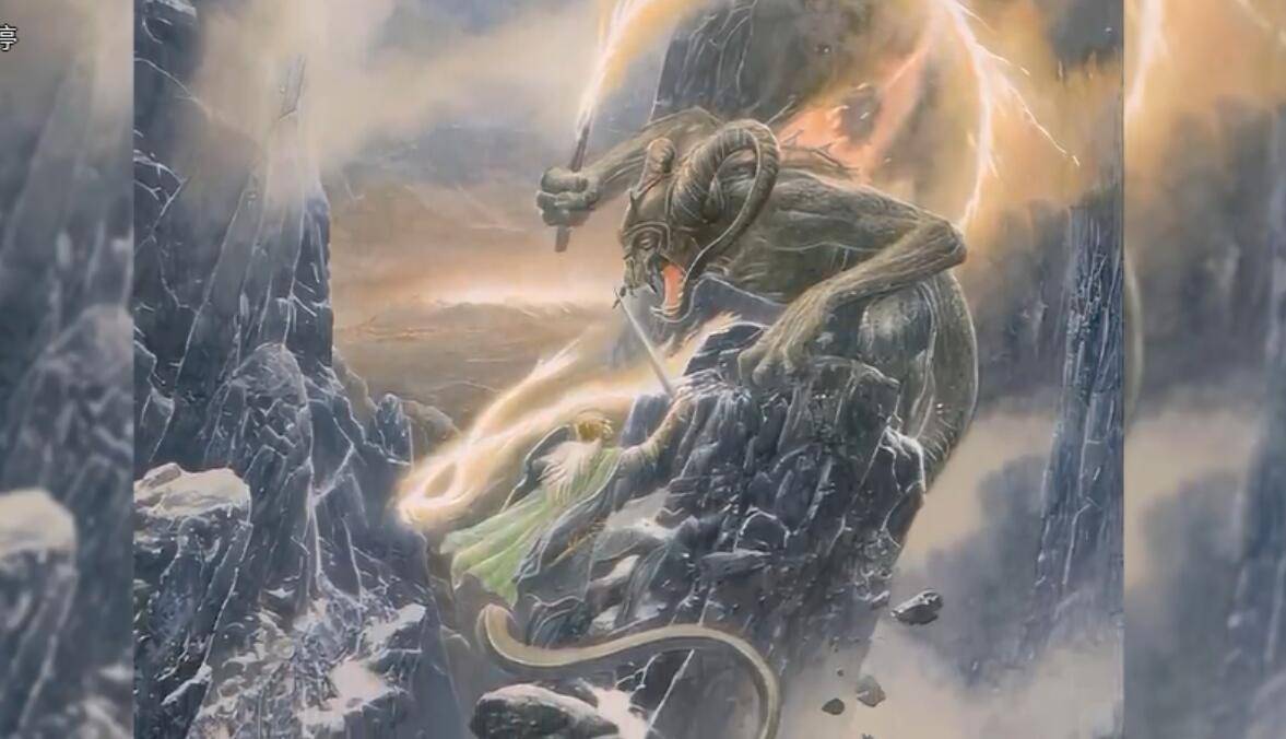 还有一处提到翅膀,那就是魔苟斯在愤怒之战快要失败的时候,企图扭转