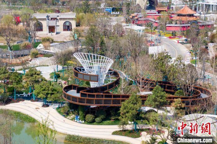 航拍2021扬州世界园艺博览会 移步换景呈现多彩魅力