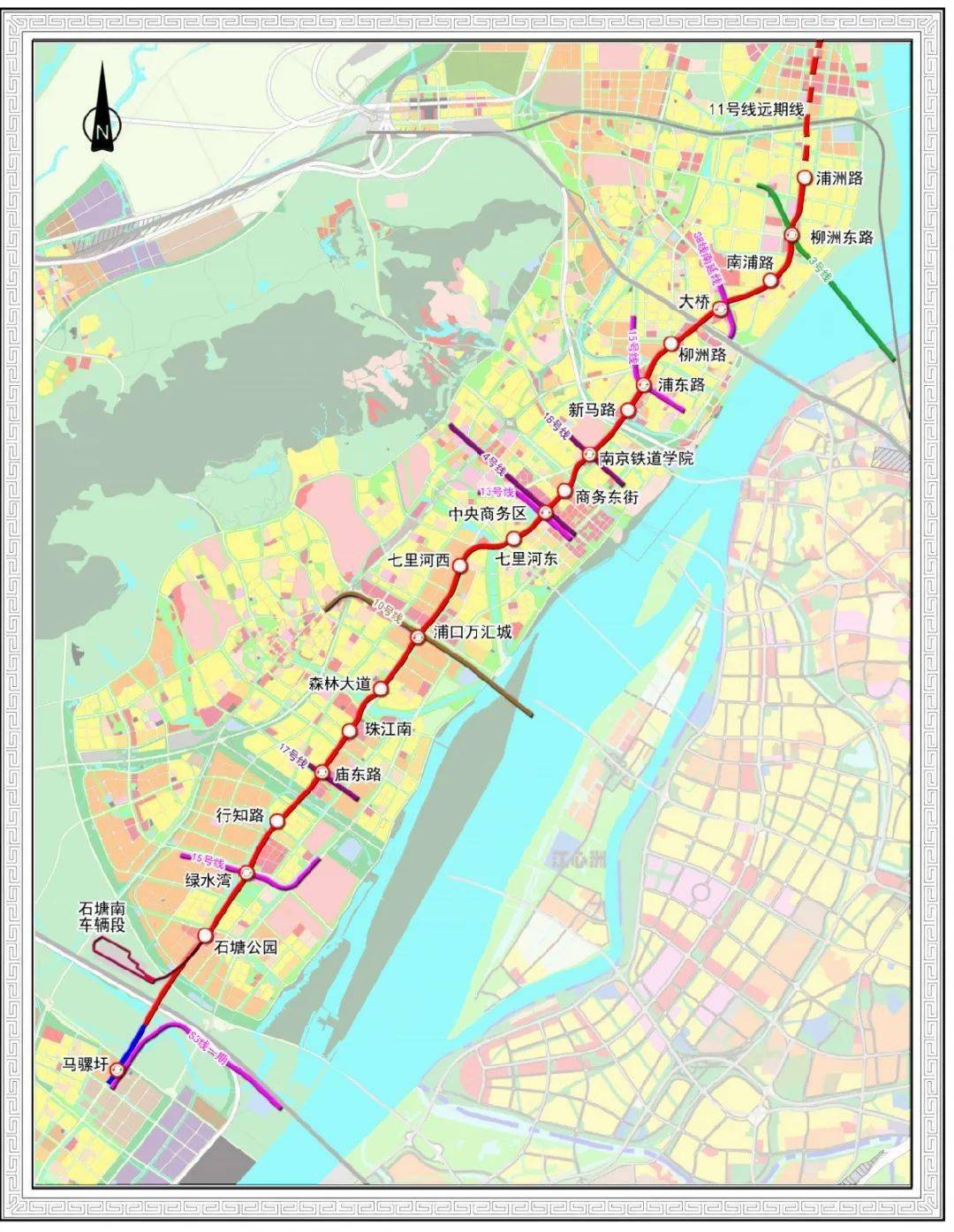 南京地铁11号线线路图片