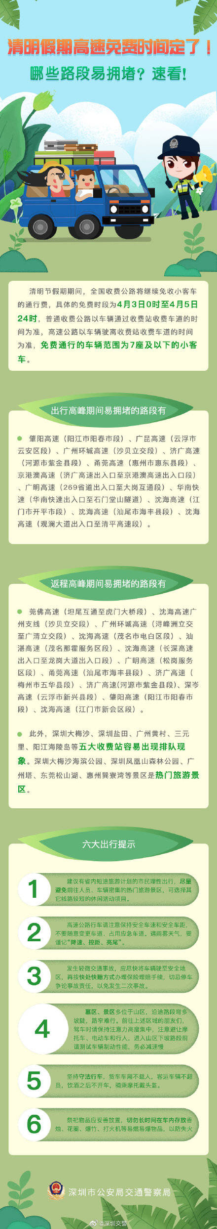 清明假期高速免费时间定了 哪些路段易拥堵 速看 车辆