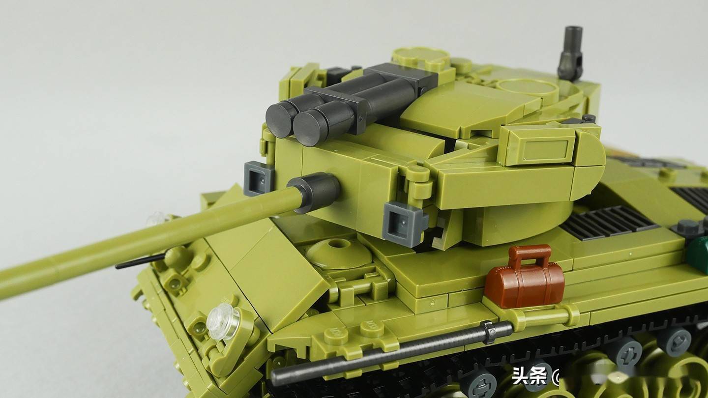 射豹勇士小鲁班积木m26潘兴二合一套件评测