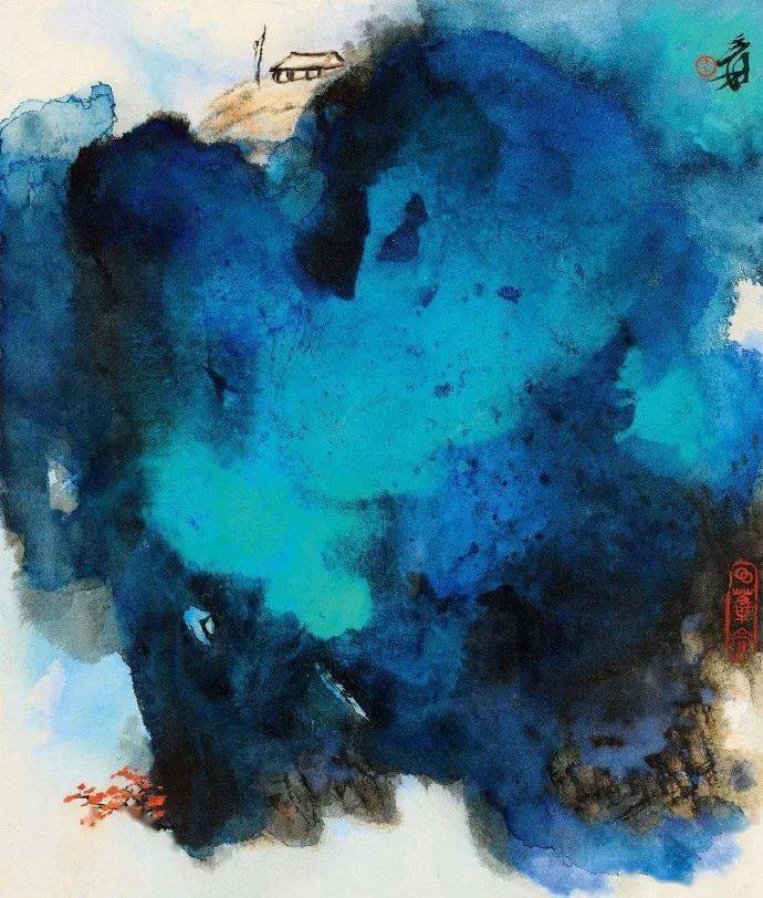 浑穆壮丽 墨彩淋漓——张大千的《山居图》