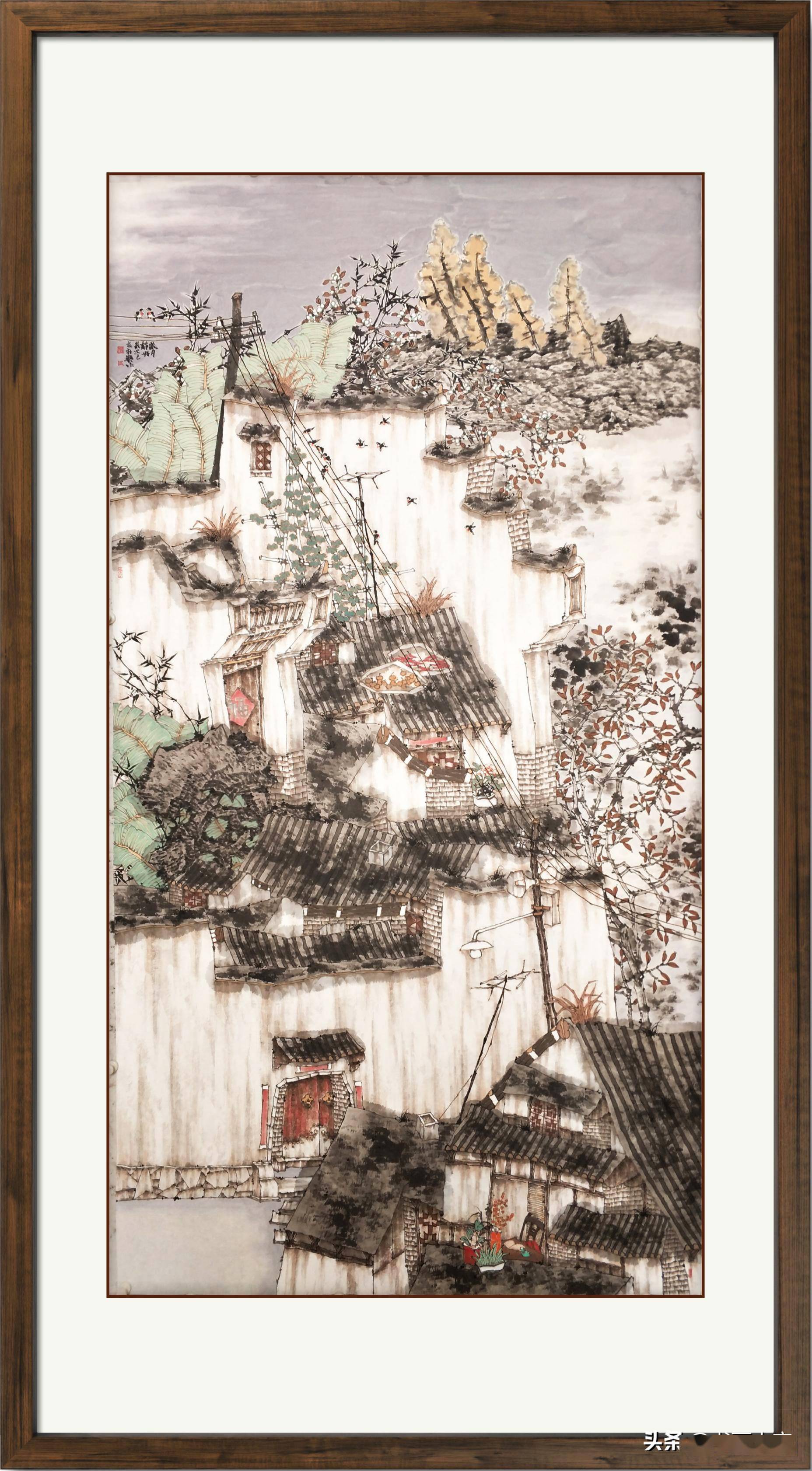 神秘之画杜艳田园民居系列作品之岁月静好