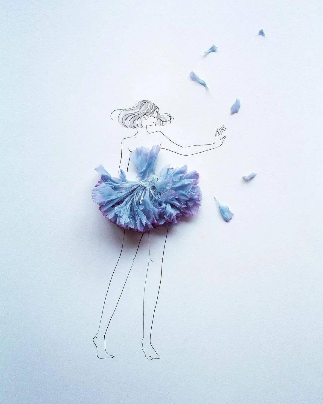 春天和花瓣裙有个约会