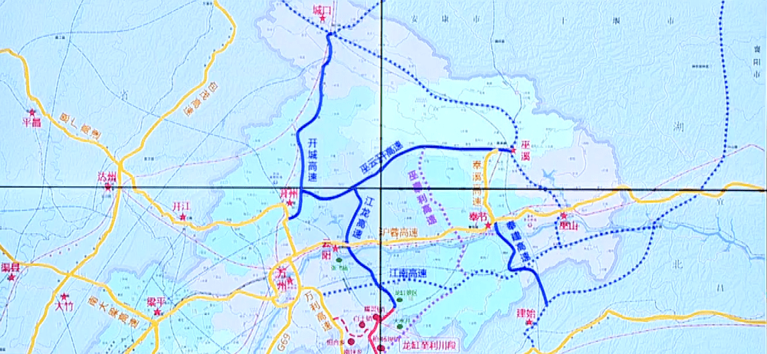 云阳-万州-利川,拟建一条新高速