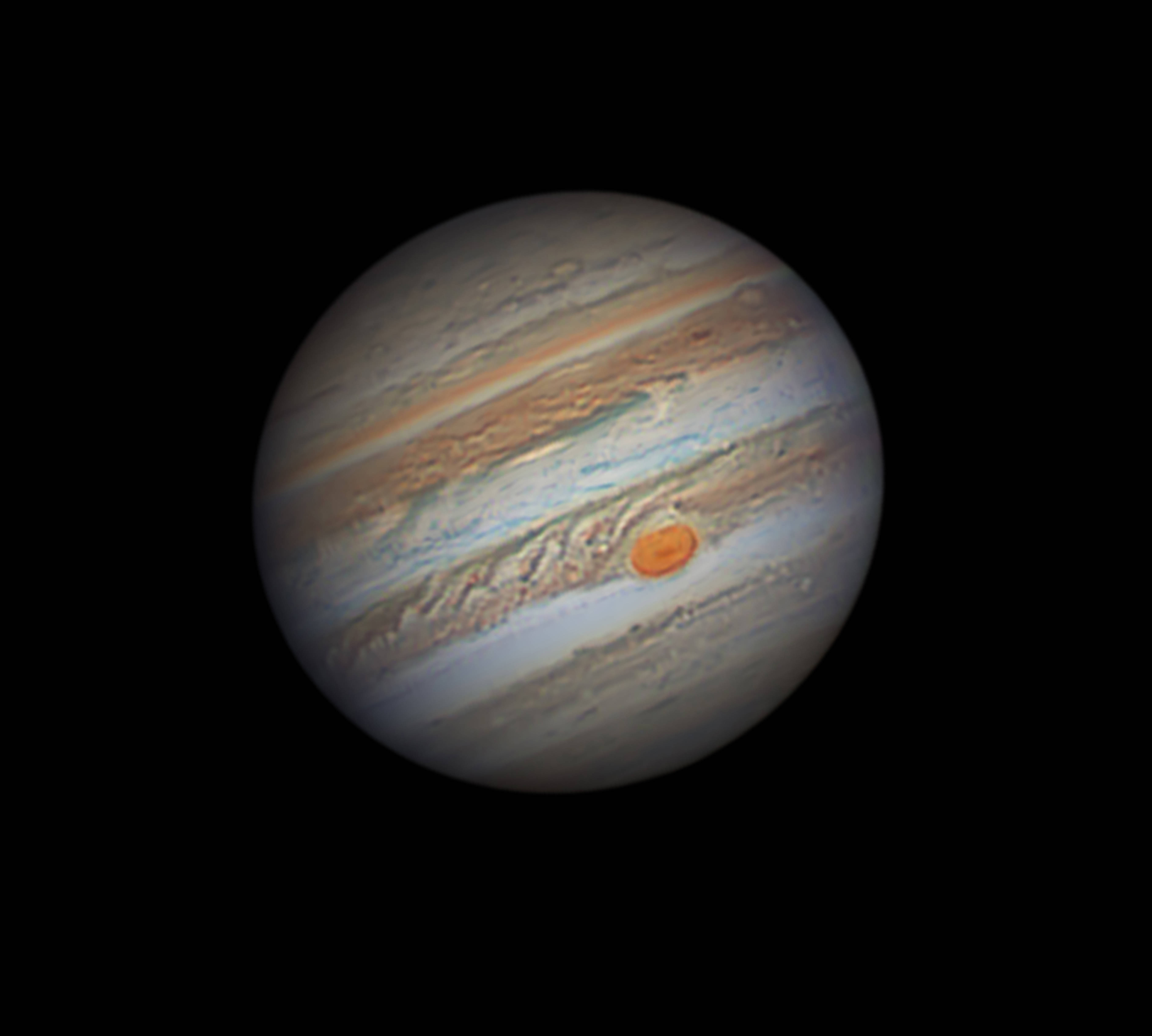 天文|星空有约|趣味一幕：土星、木星和残月天空组“歪嘴笑脸”