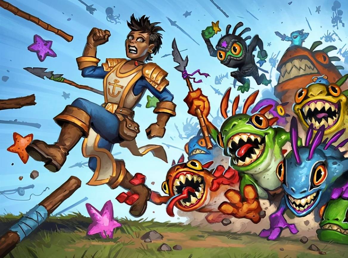 炉石传说,鱼人大军生生不息,我鱼人萨又卷土重来啦!